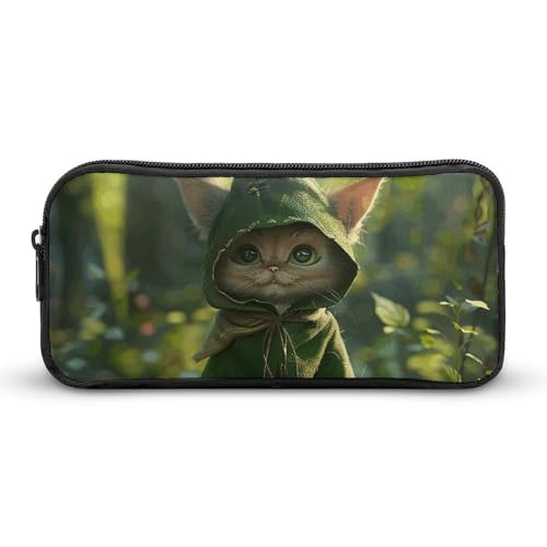 GFLFMXZW Federmäppchen mit breiter Öffnung, großes Fassungsvermögen, Federmäppchen mit großen Augen, ästhetische Stifttasche, Reißverschluss, Kosmetiktasche, tragbare Münztasche für Büro-Organizer, von GFLFMXZW