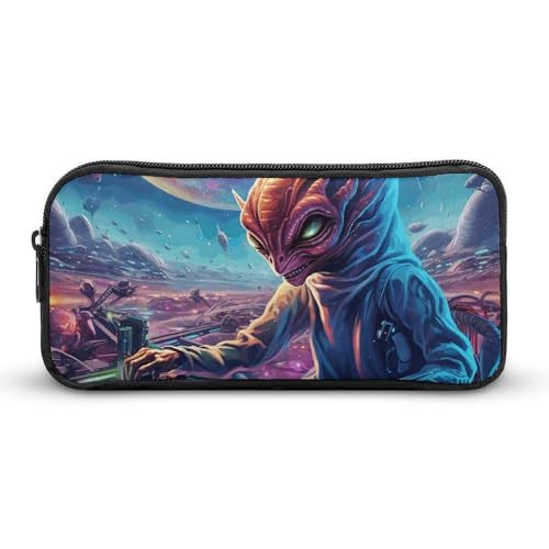 GFLFMXZW Federmäppchen mit breiter Öffnung, großes Fassungsvermögen, Querformat, ästhetische Stifttasche, Reißverschluss, Kosmetiktasche, tragbare Münztasche für Büro-Organizer, Stil:, 22*12*5cm, von GFLFMXZW