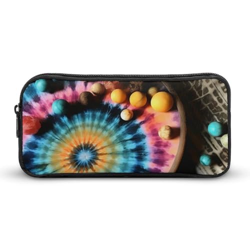 GFLFMXZW Federmäppchen mit breiter Öffnung, großes Fassungsvermögen, abstraktes modernes Federmäppchen, ästhetische Stifttasche, Reißverschluss, Kosmetiktasche, tragbare Münztasche für Büro-Organizer, von GFLFMXZW