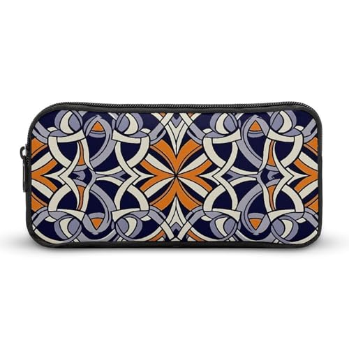 GFLFMXZW Federmäppchen mit breiter Öffnung, großes Fassungsvermögen, verwobenes Netzwerk-Federmäppchen, ästhetische Stifttasche, Reißverschluss, Kosmetiktasche, tragbare Münztasche für Büro-Organizer, von GFLFMXZW