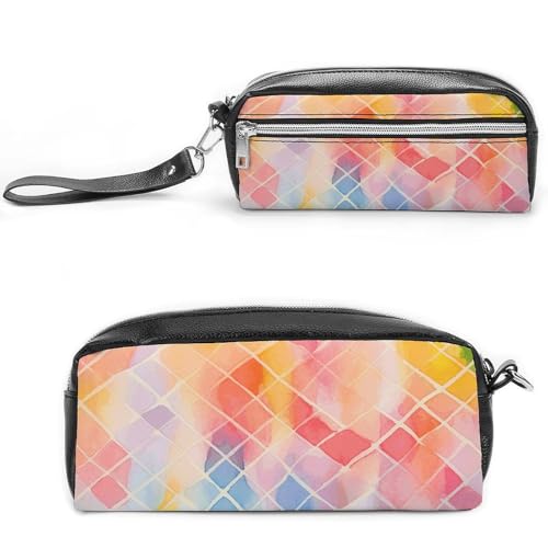 GFLFMXZW Make-up-Tasche, Reise-Kosmetiktasche für Damen, Farbanimations-Stil, Make-up-Tasche für Geldbörse, großer Make-up-Organizer, Farbanimations-Stil, 20 x 10 x 5,5 cm, Kosmetiktasche, Farbiger von GFLFMXZW