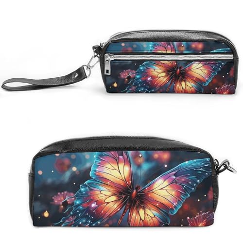 GFLFMXZW Make-up-Tasche, Reise-Kosmetiktasche für Damen, Motiv: Schmetterling in der Milchstraße, Make-up-Tasche für Geldbörse, großer Make-up-Organizer, Schmetterling in der Milchstraße, 20 x 10 x von GFLFMXZW