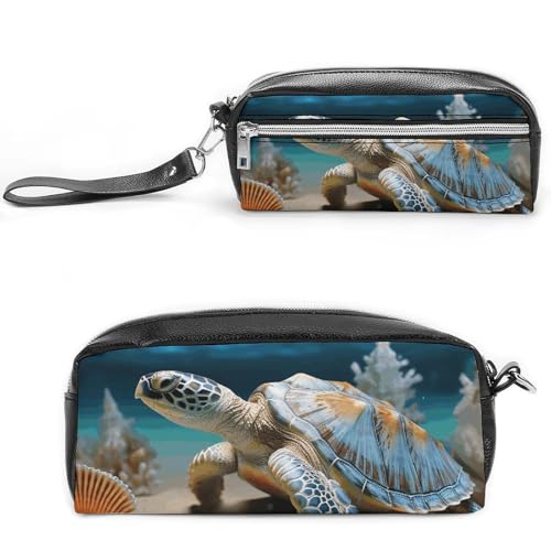 GFLFMXZW Make-up-Tasche, Reise-Kosmetiktasche für Damen, Muschel, Seestern, Make-up-Tasche für Geldbörse, großer Make-up-Organizer, Muschel, Seestern, 20 x 10 x 5,5 cm, Kosmetiktasche, Seestern mit von GFLFMXZW