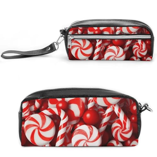 GFLFMXZW Make-up-Tasche, Reise-Kosmetiktasche für Damen, Zuckerstangen, Make-up-Tasche für Geldbörse, großer Make-up-Organizer, Zuckerstangen, 20 x 10 x 5,5 cm, Kosmetiktasche, Zuckerstangen, von GFLFMXZW