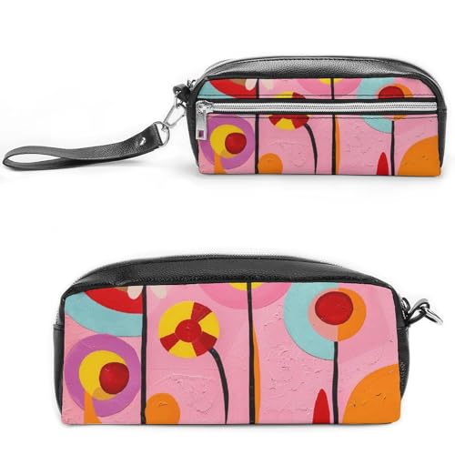 GFLFMXZW Make-up-Tasche, Reise-Kosmetiktasche für Damen, buntes Lutscher-Muster, Make-up-Tasche für Geldbörse, großer Make-up-Organizer, buntes Lutscher-Muster, 20 x 10 x 5,5 cm, Kosmetiktasche, von GFLFMXZW