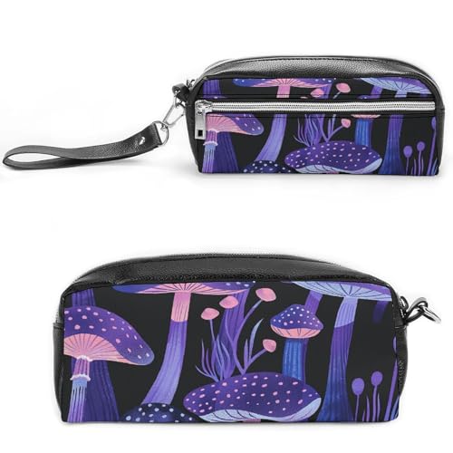 GFLFMXZW Make-up-Tasche, Reise-Kosmetiktasche für Damen, dunkelviolett und blau, Make-up-Tasche für Geldbörse, großer Make-up-Organizer, Dunkelviolett und Blau, 20 x 10 x 5,5 cm, Kosmetiktasche, von GFLFMXZW