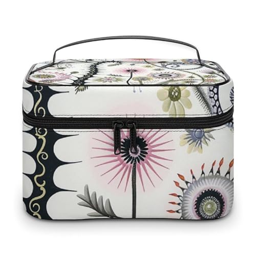 GFLFMXZW Make-up-Tasche, Reise-Kosmetiktasche für Damen, eine Pflanze mit Tentakeln, Make-up-Tasche für Geldbörse, großer Make-up-Organizer, Empfangstasche, eine Pflanze mit Tentakeln, 25 x 18 x 15 von GFLFMXZW