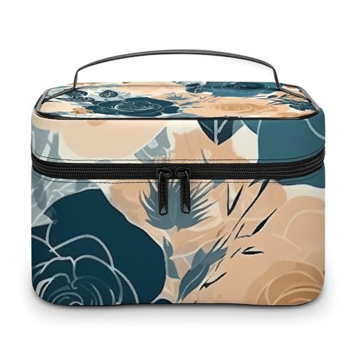 GFLFMXZW Make-up-Tasche, Reise-Kosmetiktasche für Damen, sauberes und einfaches Design, Make-up-Tasche für Geldbörse, großer Make-up-Organizer, Tasche, sauberes und einfaches Design, 25 x 18 x 15 cm, von GFLFMXZW