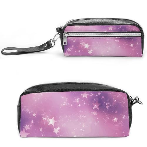 GFLFMXZW Make-up-Tasche für Damen, Reise-Kosmetiktasche für Damen, Pfirsichstern-Muster, Make-up-Tasche für Geldbörse, großer Make-up-Organizer, Pfirsich-Stern-Muster, 20 x 10 x 5,5 cm, von GFLFMXZW