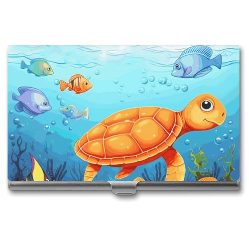 GFLFMXZW Visitenkartenhalter Metall Visitenkartenetui für Männer Frauen Taschen-Kartenhalter Schildkröte und Fisch Namenskartenhalter Kreditkartenetui Ausweishülle Schnalle Stil Verschluss Stil, Stil: GFLFMXZW Visitenkartenhalter Metall Visitenkartenetui für Männer Frauen Taschen-Kartenhalter Schildkröte und Fisch Namenskartenhalter Kreditkartenetui Ausweishülle Schnalle Stil Verschluss Stil, Stil: von GFLFMXZW