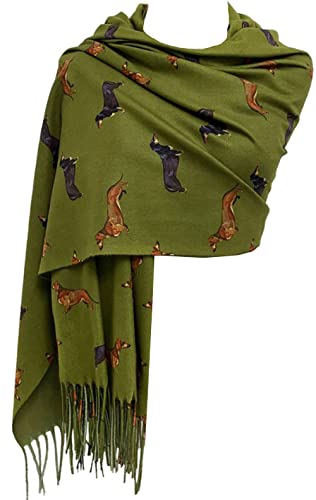 GFM® DGSHL Hunde-Schal mit Kaschmir-Textur, für Herbst und Winter, Dg-00-grün, 42 von GFM