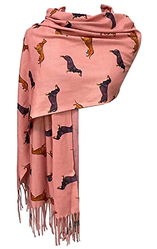 GFM® DGSHL Hunde-Schal mit Kaschmir-Textur, für Herbst und Winter, Dg-00-pink, 42 von GFM