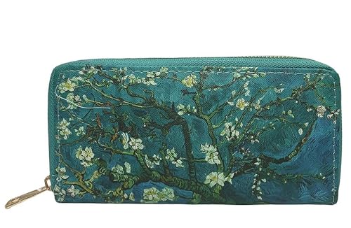 GFM® PRS-P Damengeldbörse mit malerischen Mustern, Mandelblüten-van Gogh, S, Modern von GFM