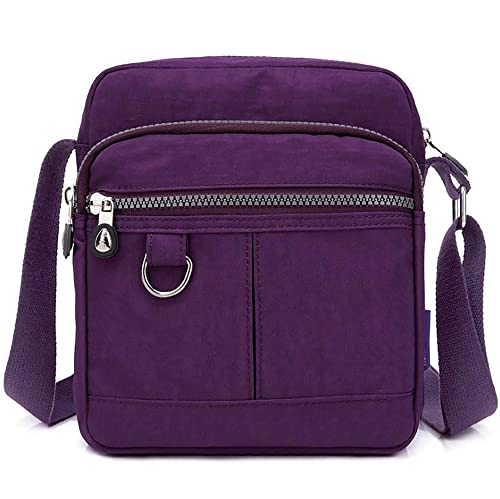 GFM® Damen NCB-8 Umhängetasche aus Nylon, wasserdicht, S1-9925-ghjmn-purple, Small von GFM