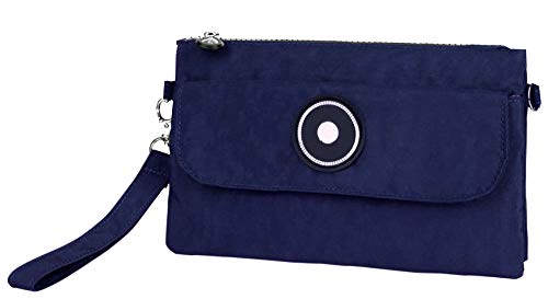 GFM® Damen Nylon Clutch Geldbörse Tasche 3119-S3-GHNL-marineblau von GFM