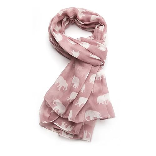 GFM® Elefant Design Print Schal oder Schal (ELSCF), EL-78-GLB-Pink, 42 von GFM