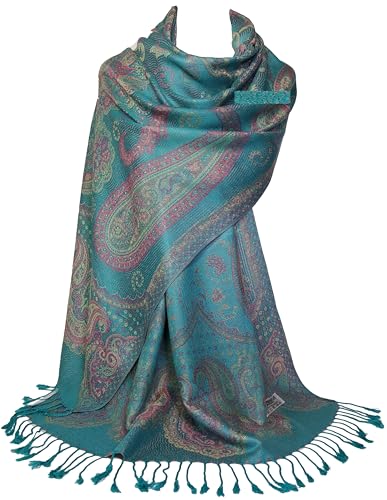 GFM® MSC-B Schal mit Blumenmuster, Paisleymuster, Pashmina-Stil, Msc3-c04, 42 von GFM