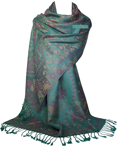 GFM® Schal im Pashmina-Stil mit Paisleymuster (MSC-B), Msc4-teal Green, 42 von GFM