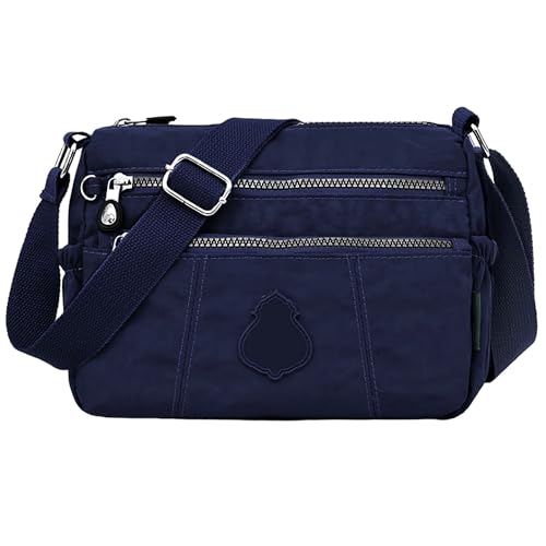 GFM® NCB-6 Umhängetasche für Damen, Nylon, wasserdicht, Blau - Größe: Small (S1-1217-ghnl-navy) von GFM