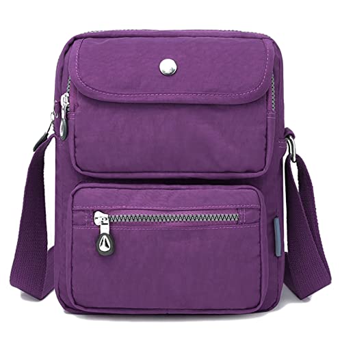 GFM® NCB-7 Umhängetasche für Damen, Nylon, wasserdicht, Violett - S1-1215-ghjmn-purple - Größe: Small von GFM