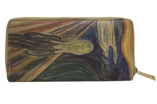 GFM® PRS-P Damengeldbörse mit malerischen Mustern, Scream Edvard Munch, S, Modern von GFM