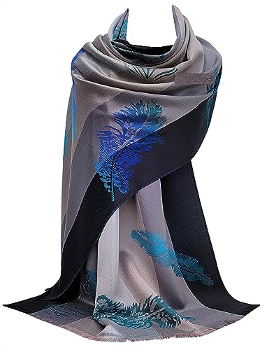 GFM® Pashmina Stil Schal S0-Königsblau- (FRL2)(Pash-23406-CRTNL) von GFM