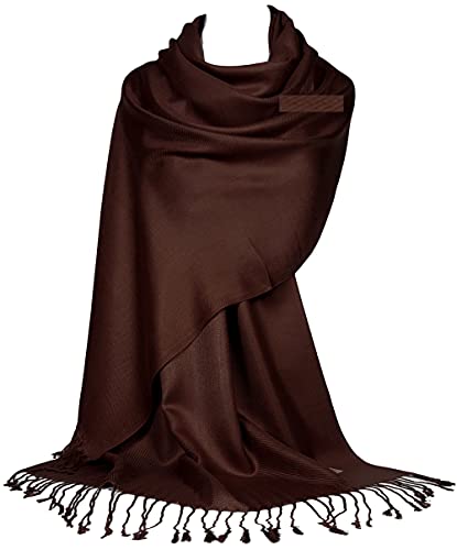 GFM® Schal im Pashmina-Stil, für alle Jahreszeiten, weich, B9, B9-cfkek-coffee brown, 42 von GFM