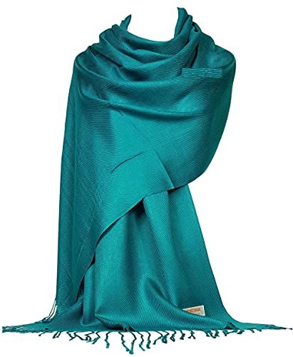 GFM® Schal im Pashmina-Stil, für alle Jahreszeiten, weich, B9, B9-ghtl-teal green, 42 von GFM