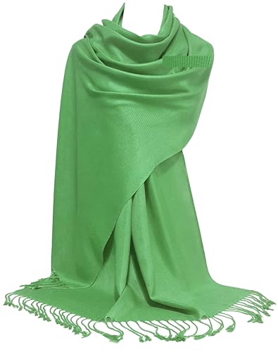 GFM® Schal im Pashmina-Stil, für alle Jahreszeiten, weich, B9, B9-hr-grün, 42 von GFM