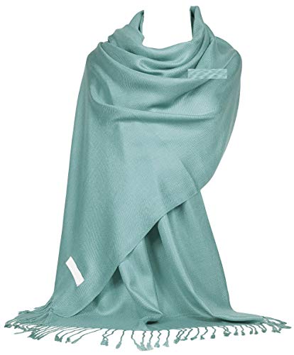 GFM® Schal im Pashmina-Stil, für alle Jahreszeiten, weich, B9, B9-pnl - Duck Egg Blue, 42 von GFM