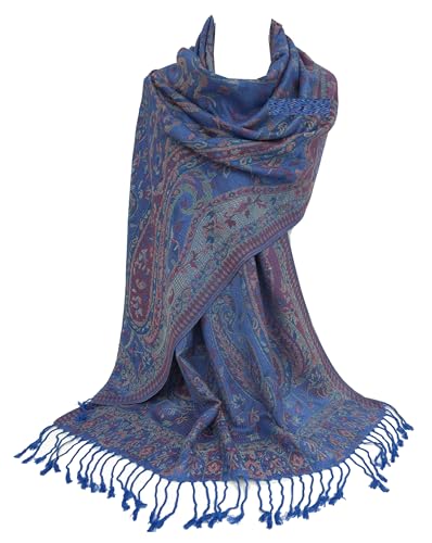 GFM® Schal im Pashmina-Stil mit Mosaikmuster (MSC-C), Msc15-crtnl-königsblau, L von GFM