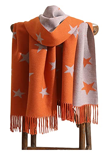 GFM® Schal superweich, Kaschmir-Gefühl, Herbst Winter, Strshl-nrg-orange von GFM