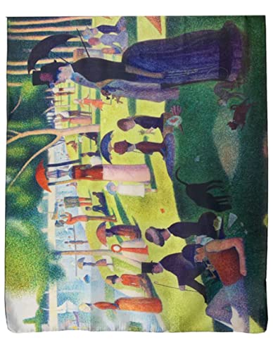 GFM® Seidenmischung Malkunst basierter Schal (VSLK-Seurat-A Sunday on La Grande) von GFM