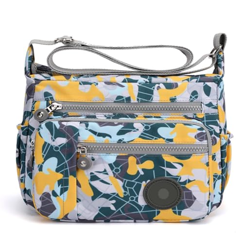 GFM® Wasserdichte Damen-Umhängetasche aus Nylon (NCB-1), S1-8114-abstrakt, Small von GFM