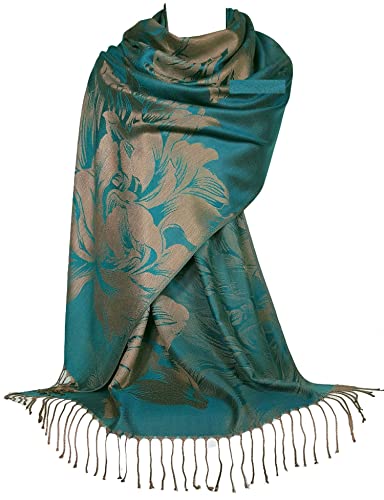 GFM Blumen Design Pashmina Stil Schal (S9-AH221-TLKEK) von GFM