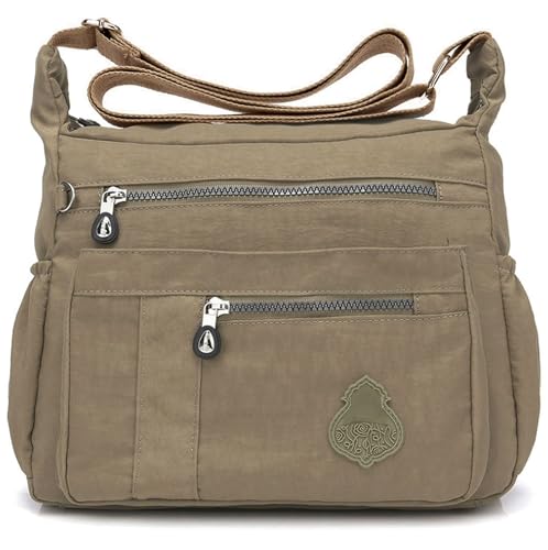 GFM® Damen Nylon Umhängetasche - Stil S1-Beige - (NCB-921-TR) von GFM