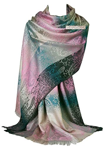 GFM Pashmina-Schal mit Blumenmuster und Paisleymuster (S1-9321-GLB) von GFM