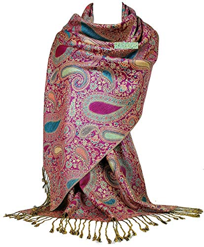 GFM Pashmina-Schal mit Paisleymuster (FLD-8171-PMSC-FSHTL) von GFM