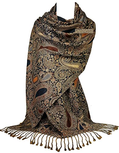 GFM Pashmina-Schal mit Paisleymuster (PMSC) Gr. 90, Pmsc-ghnlkek von GFM