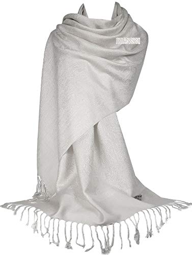 GFM Pashmina Style Schal Paisley Floral P093- cremefarben (P093-osfd) von GFM