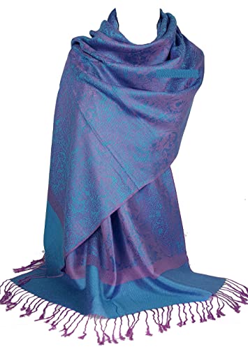 GFM Wickelschal, Pashmina-Stil, florales Paisley-Muster (S0-P093-glbtx) von GFM