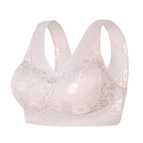 BH top Damen mit Cups Sport Push up durchsichtige träger und rücken Bralette Spitze ohne bügel integriertem Kompressions Tube von GFPGNDFHG