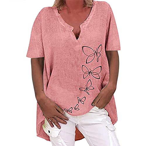 Boho top weißes Hemd Damen Shirt Damen ärmellos Baumwolle Bluse Flower Print Totenkopf Shirt Damen Demo Loose Tank top Damen Cold Shoulder schmetterlingstop Carmenbluse Damen Sommer von GFPGNDFHG