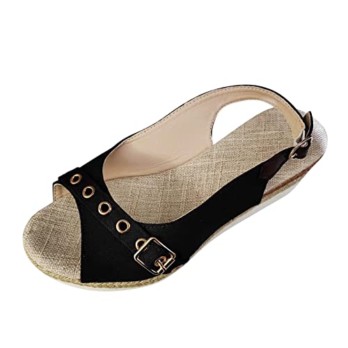 GFPGNDFHG Damen Sandalen bequem hohe Schuhe weiße Pantoletten Outdoor barfußschuhe Plateau elegant barfussschuhe Sommer von GFPGNDFHG