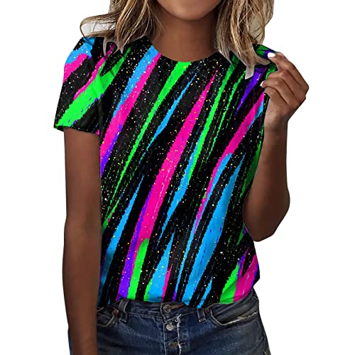 Festliche Oberbekleidung Damen Hippie Bluse Festliche blusen Damen Glitzer Bluse mit rückenausschnitt Bluse Damen 52 Damen Longshirt Kurzarm Oversized Shirt Damen Grun top weisses Tshirt Damen von GFPGNDFHG