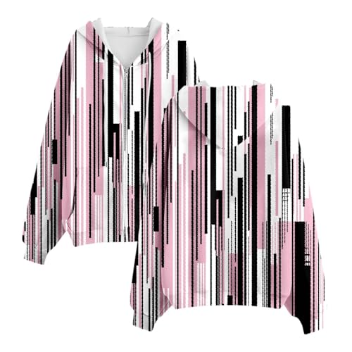 GFPGNDFHG Damen Übergangsjacke Große Größen Plüschjacke Sweatshirt Ohne Kapuze Pink Palm Puff Hoodie Sommer Jeans Leicht Kurzarmpullover Parka Damenweste Stiefel von GFPGNDFHG