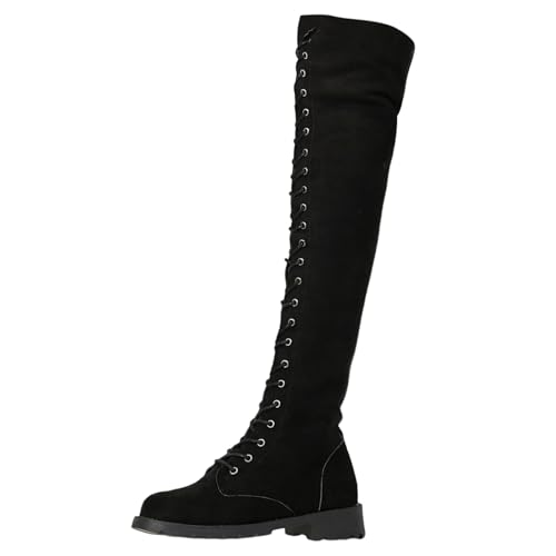 GFPGNDFHG Winterboots Damen Boots Herbst Schwarz Trekkingschuhe Herren Stiefeletten Ohne Absatz Stiefel Mit von GFPGNDFHG