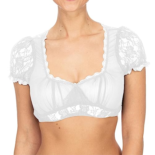GFPGNDFHG Dirndl Bluse Spitze Dirndlbluse Dirndl Bluse Spitzen weiß Dirndl Blouse Dirndlbluse beige Creme Damen Dirndlbluse Spitze Dirndlbluse Damen weiß Dirndlbluse lina Dirndl Bluse cremefarben von GFPGNDFHG