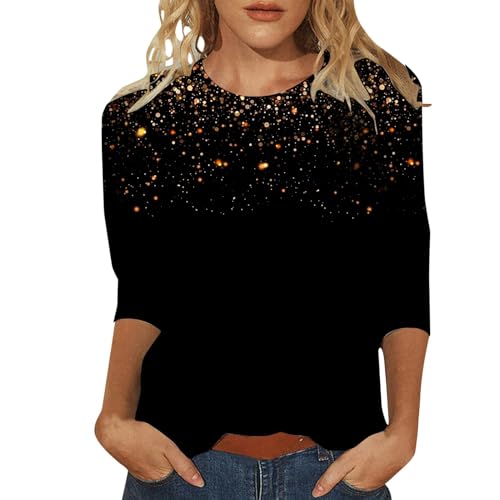 GFPGNDFHG Festliche Pullover Festliches Outfit Damen Große Größen Oberteil Elegant Glitzer Tops Für Mit Pailletten von GFPGNDFHG