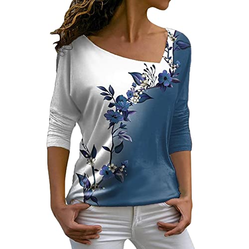 GFPGNDFHG Grauer Pullover Damen leichte Pullover Damen top Damen Sommer sexy Oberteil Damen schwarz Damen Tunika damenblusen Langarm elegant Bluse braun Damen Bluse Damen Sommer Kurzarm Pullover sexy von GFPGNDFHG